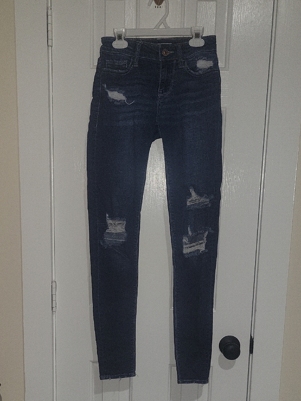 Daytrip Dark Indigo Ripped Skinny Jeans